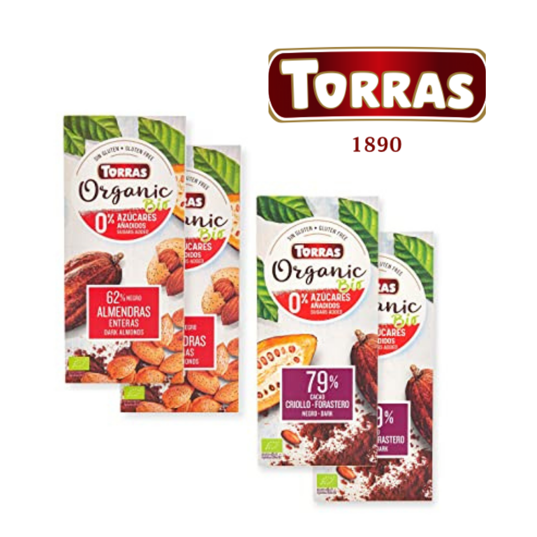 CHOCOLATES TORRAS – ORGÁNICO BIO SIN AZÚCAR