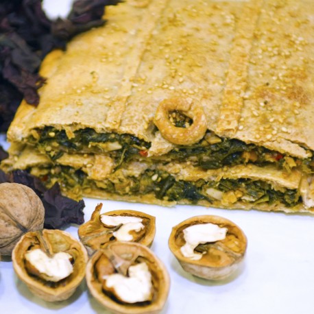 Bio Empanada Vegana de Alga Wakame, Espinacas y Frutos Secos