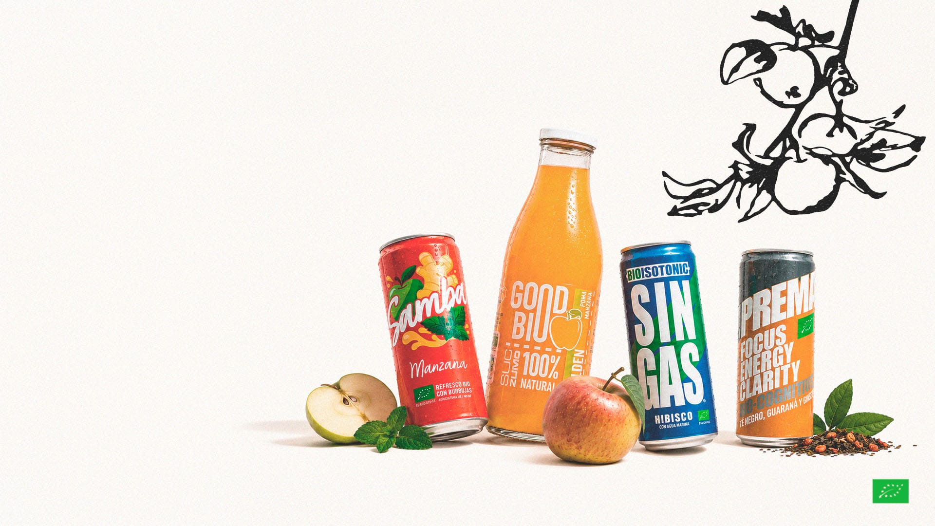 Zumos y bebidas funcionales ecológicas de Good Bio Foods