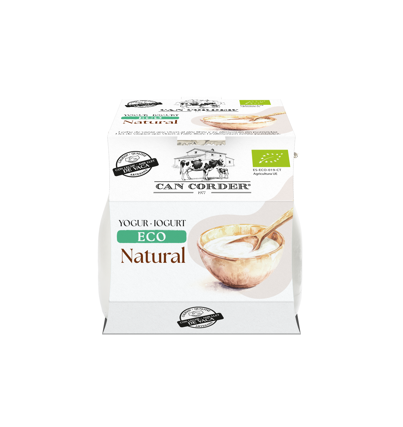 Yogur natural ecológico Can Corder