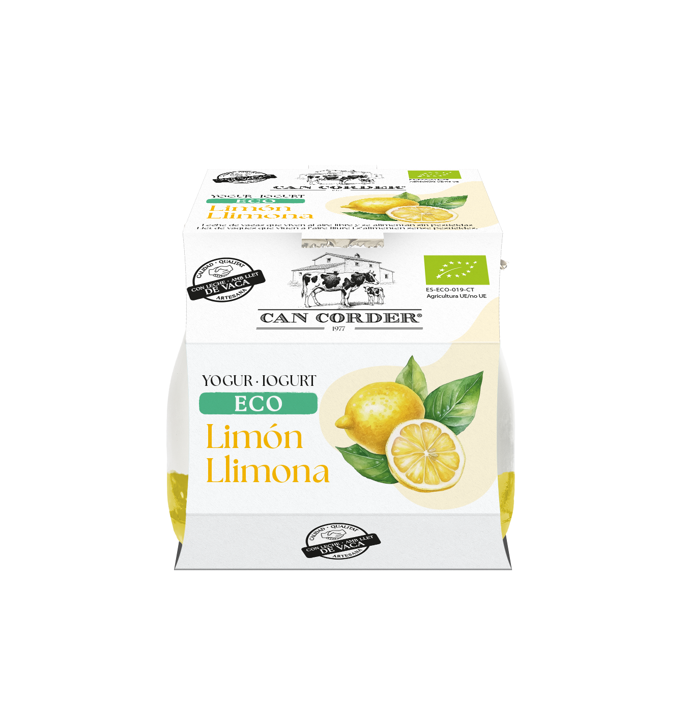 Yogur de limón ecológico Can Corder